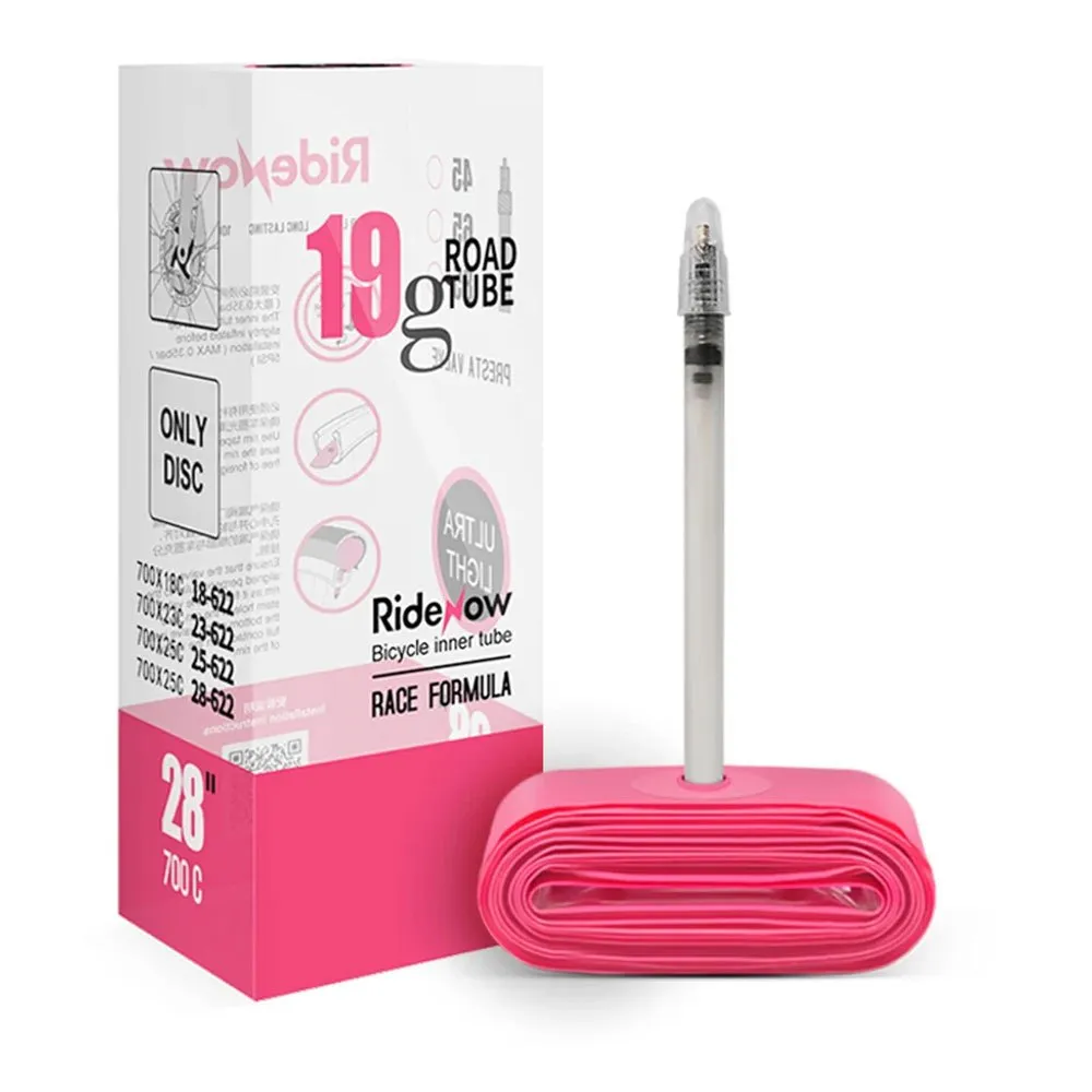 RideNow Tpu Ultra Light Presta 65 Mm Fahrradschlauch, Pink, 700C, 18-28 RideNow Tpu Ultra Light Presta 65 Mm Fahrradschlauch, Pink, 700C, 18-28