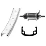 RideWill Rt Shimano 1s Coaster Brake Hinterrad, Silver, 8.5 x 110mm