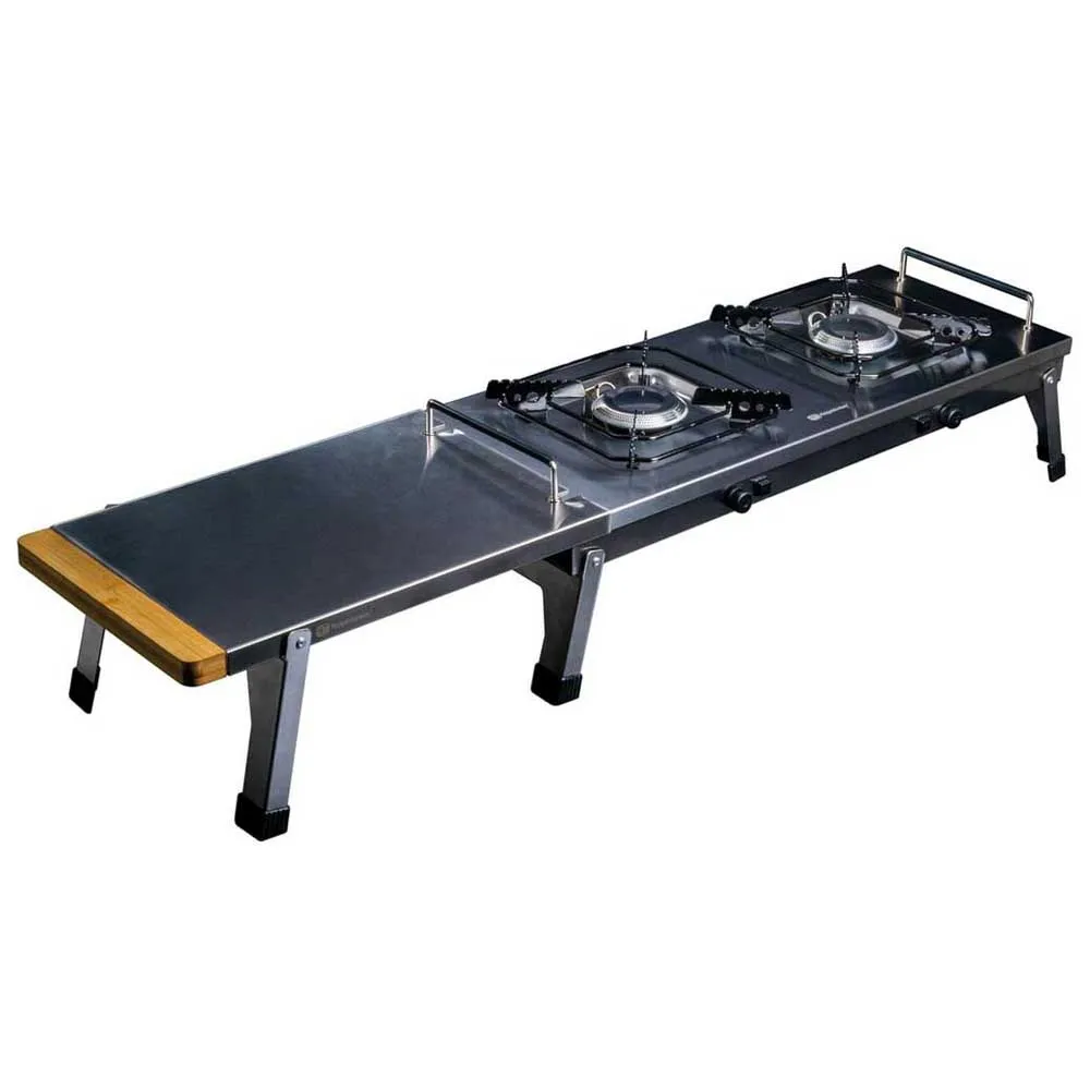 Ridgemonkey Cookstation Double Gaskocher Campingküche, Black, One Size Ridgemonkey Cookstation Double Gaskocher Campingküche, Black, One Size
