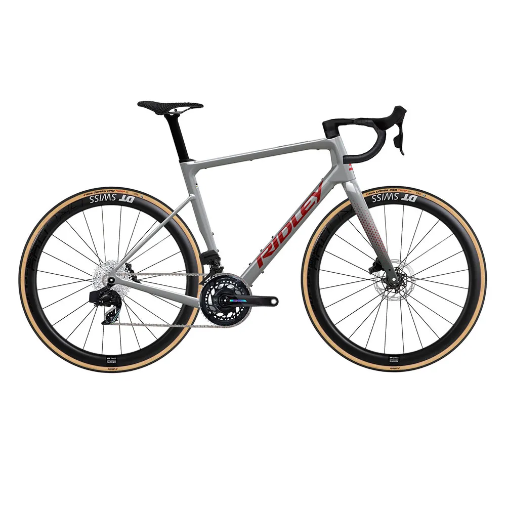 Ridley Grifn Rs Force Axs 2024 Gravelbike, Grey / red Ridley Grifn Rs Force Axs 2024 Gravelbike, Grey / red