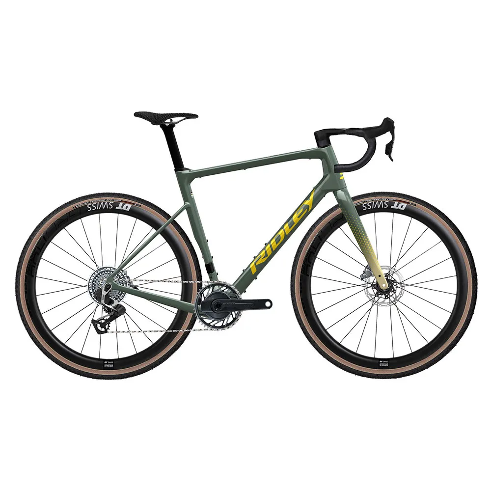 Ridley Grifn Rs Red Axs Xplr 2025 Gravelbike, Green / dark yellow Ridley Grifn Rs Red Axs Xplr 2025 Gravelbike, Green / dark yellow