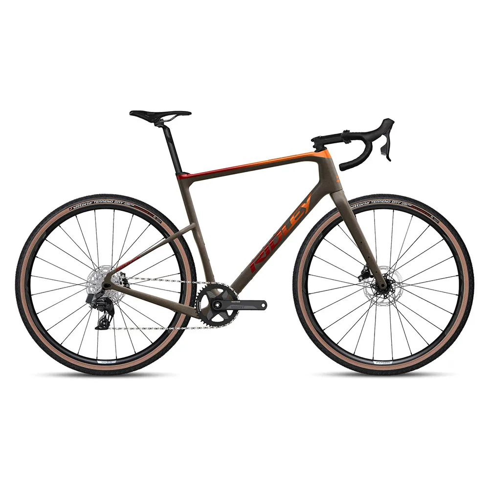 Ridley Kanzo Adventure Classified Rival Axs 1x12 2024 Gravelbike, Fade orange-bordeaux / dark brown metallic Ridley Kanzo Adventure Classified Rival Axs 1x12 2024 Gravelbike, Fade orange-bordeaux / dark brown metallic