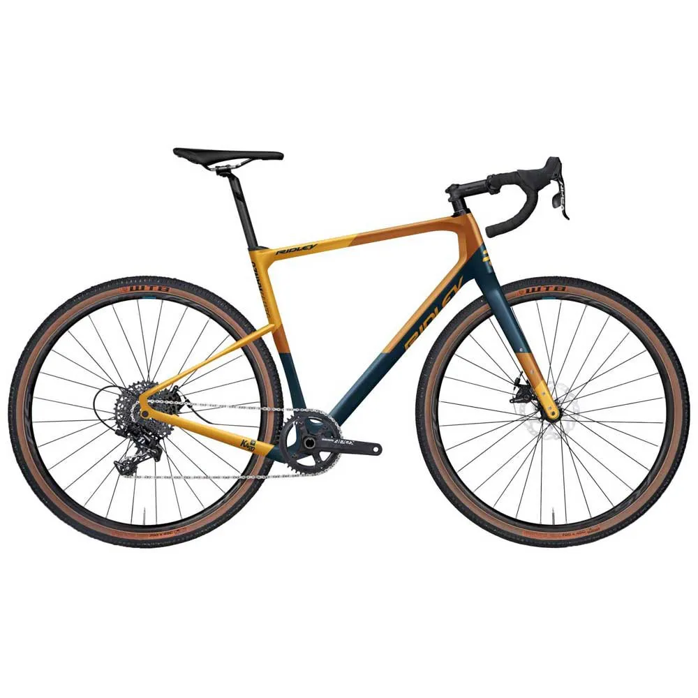 Ridley Kanzo Adventure Rival Xplr Gravelbike, Jeans blue metallic / burnt orange / dark yellow Ridley Kanzo Adventure Rival Xplr Gravelbike, Jeans blue metallic / burnt orange / dark yellow