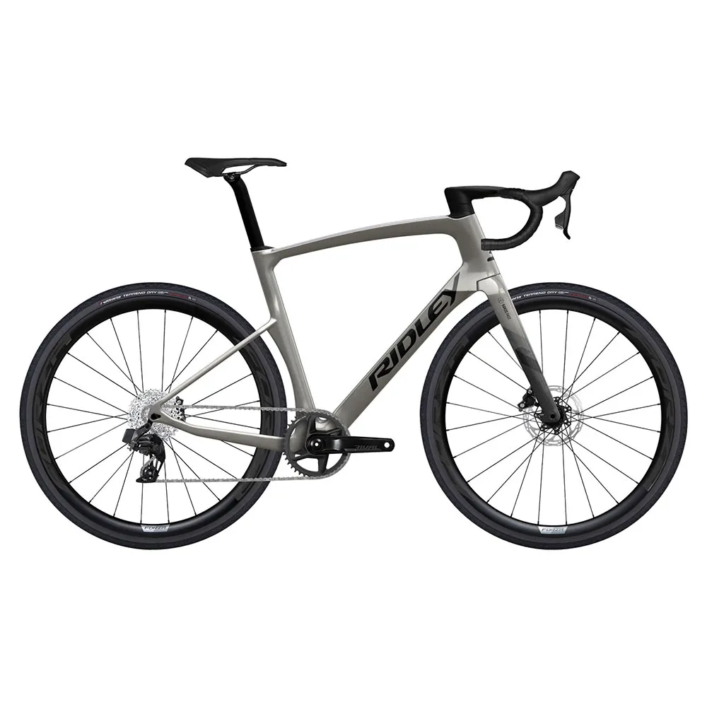 Ridley Kanzo Fast Force Xplr 2025 Gravelbike, Empress grey metallic / black