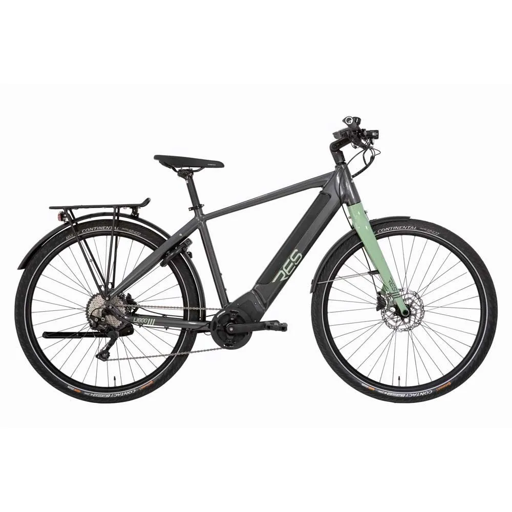 Ridley Res U800 Elektrofahrrad, Anthracite met / green, L Ridley Res U800 Elektrofahrrad, Anthracite met / green, L