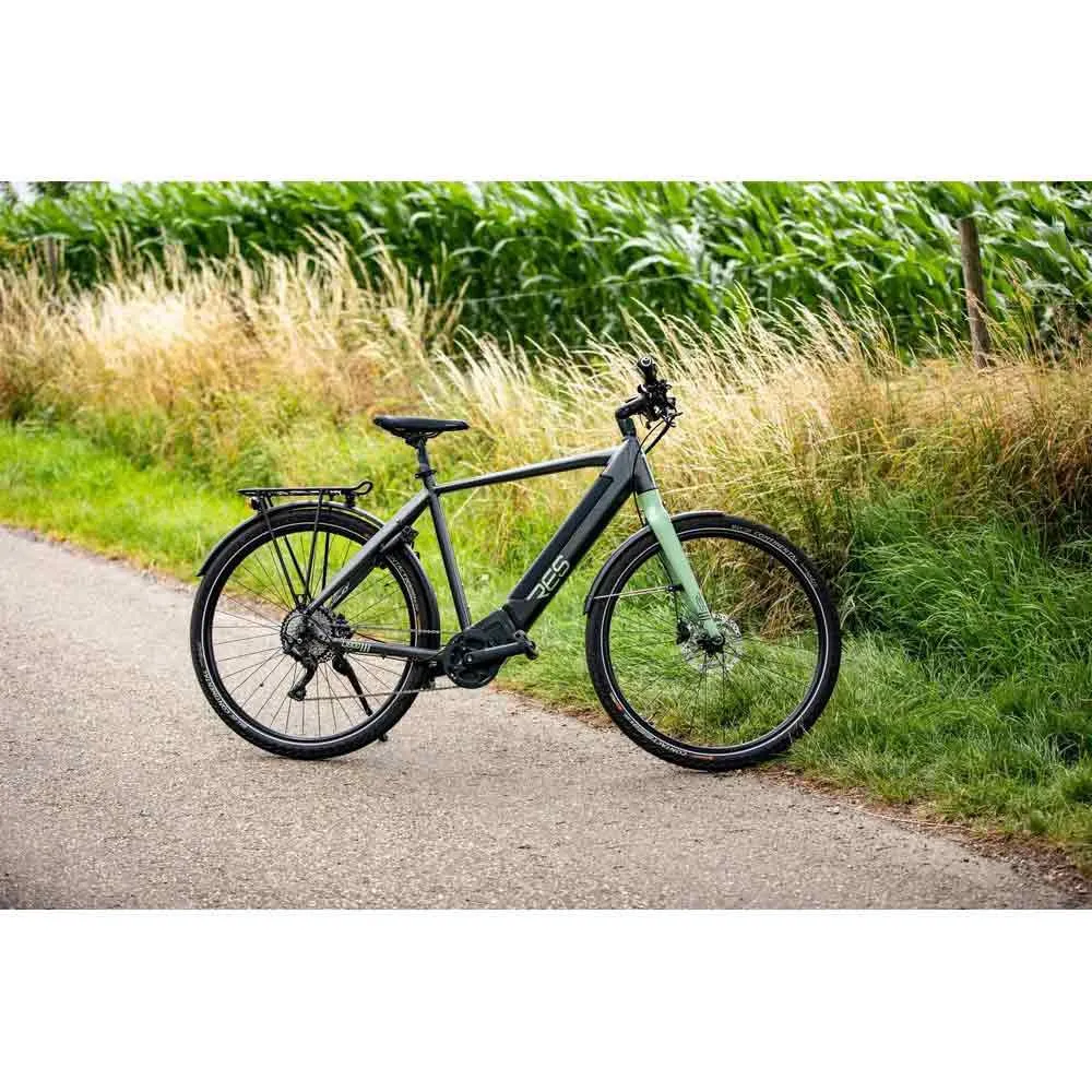 Ridley Res U800 Elektrofahrrad, Anthracite met / green, L Ridley Res U800 Elektrofahrrad, Anthracite met / green, L
