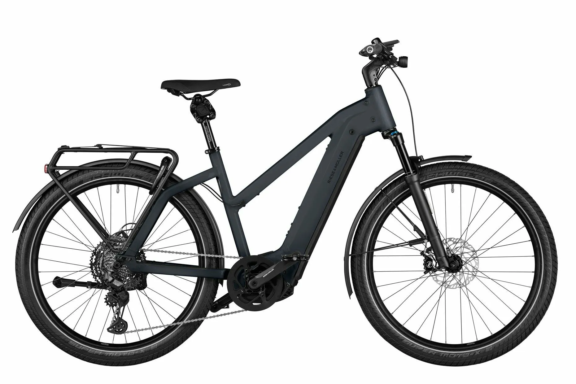Riese & Müller Charger4 Mixte GT touring storm blue matt 27,5" 750 Wh Trapez, Hersteller-storm blue matt, 49cm