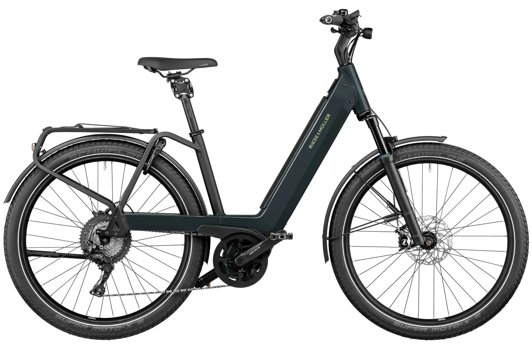 Riese & Müller Nevo GT touring lunar grey metallic 26" 500 Wh Wave, Anthrazit, 43cm Riese & Müller Nevo GT touring lunar grey metallic 26" 500 Wh Wave, Anthrazit, 43cm
