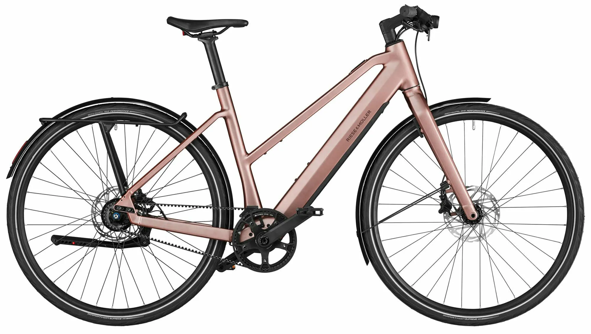 Riese & Müller UBN Seven silent rose 28" 430 Wh Trapez, Hersteller-rose, 51cm Riese & Müller UBN Seven silent rose 28" 430 Wh Trapez, Hersteller-rose, 51cm