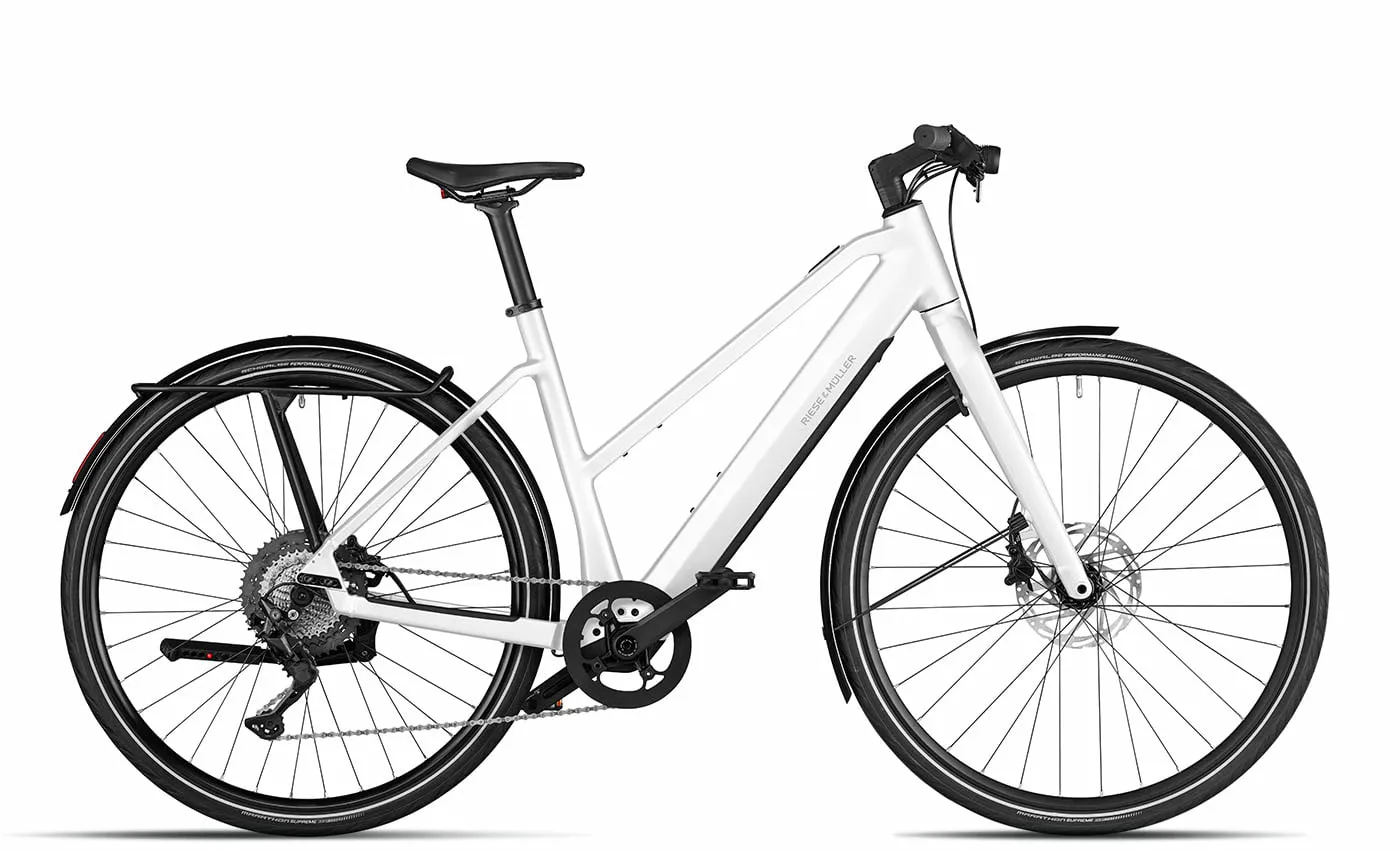 Riese & Müller UBN Seven touring - Trapez - 28 Zoll 430Wh 11K, Weiss, 57cm Riese & Müller UBN Seven touring - Trapez - 28 Zoll 430Wh 11K, Weiss, 57cm