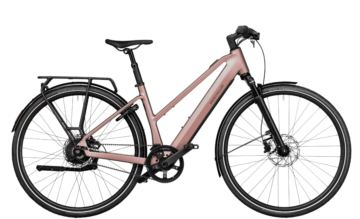 Riese & Müller UBN Seven vario - Trapez - 28 Zoll 430Wh, Rosa, 45cm Riese & Müller UBN Seven vario - Trapez - 28 Zoll 430Wh, Rosa, 45cm