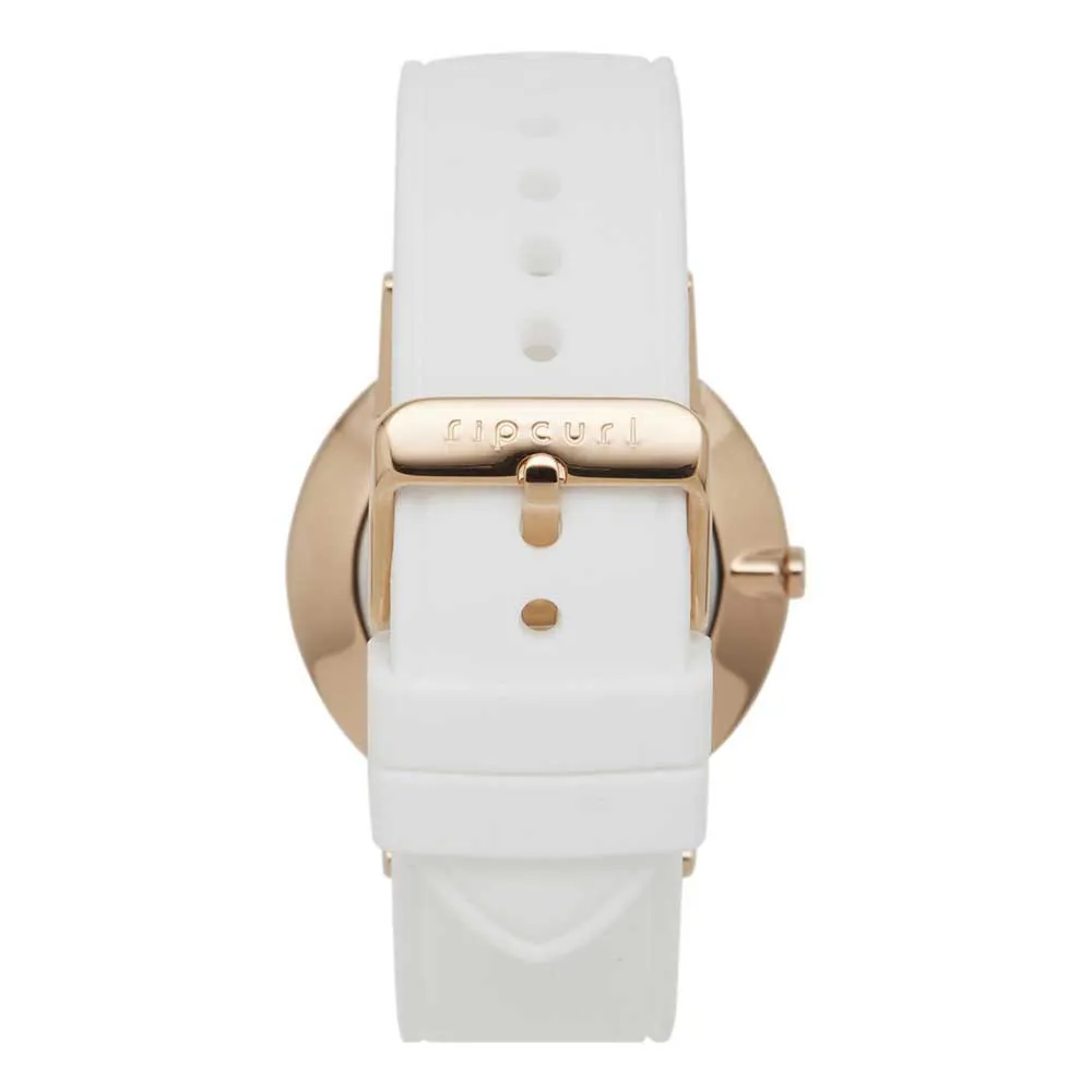 Rip Curl Latch Solar Silicone Rose Gold Uhr, White Rip Curl Latch Solar Silicone Rose Gold Uhr, White