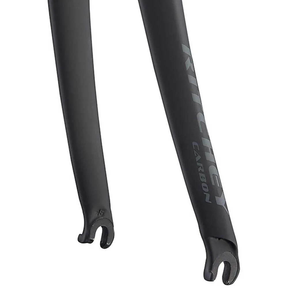 Ritchey Comp Carbon 1´´ 9x100 Mm Qr 43 Offset Straßengabel, Matte black, 28" - 700C, Rigid Ritchey Comp Carbon 1´´ 9x100 Mm Qr 43 Offset Straßengabel, Matte black, 28" - 700C, Rigid