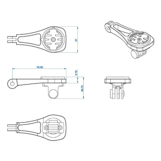 Ritchey Lollipop Garmin/bryton/wahoo/gopro Fahrradcomputerhalterung, Black, One Size Ritchey Lollipop Garmin/bryton/wahoo/gopro Fahrradcomputerhalterung, Black, One Size