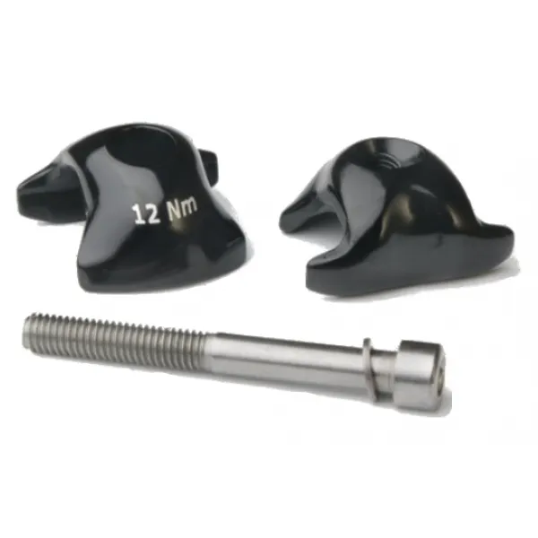 Ritchey Schienensattelstützenklemme mit Legierung mit Bolzen WCS Unisex, schwarz, TU