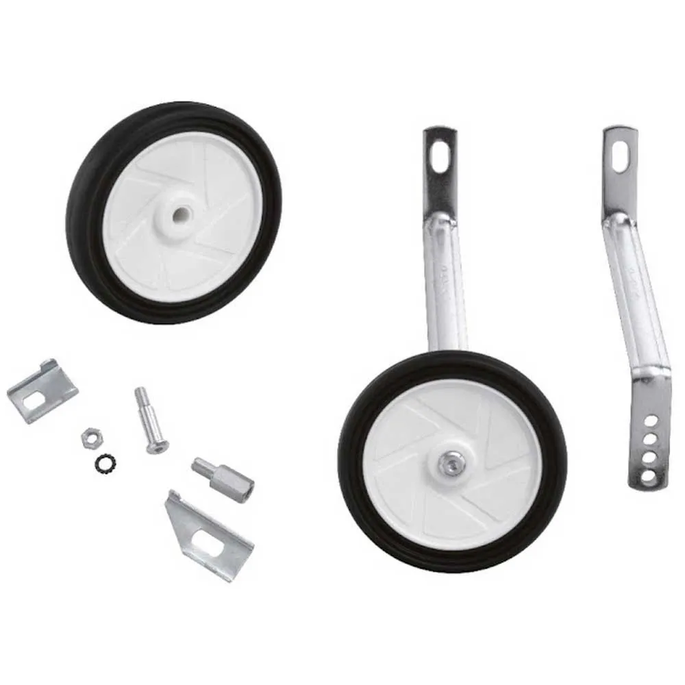 RMS Sport 130 Mm Stützräder, Silver / white / black, 16-20" RMS Sport 130 Mm Stützräder, Silver / white / black, 16-20"