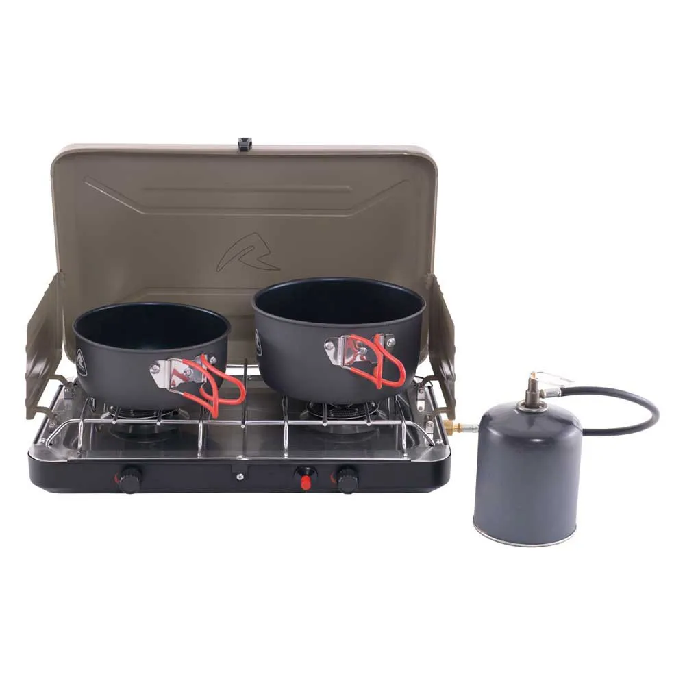 Robens Fire Hornet Basecamp Gaskocher Campingküche 2 Brennern, Khaki, One Size Robens Fire Hornet Basecamp Gaskocher Campingküche 2 Brennern, Khaki, One Size