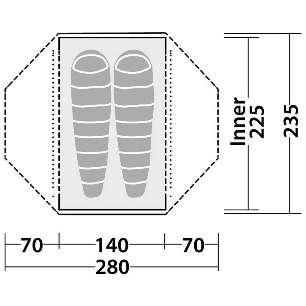 Robens Lodge 2p Zelt, Green, 2PL Robens Lodge 2p Zelt, Green, 2PL