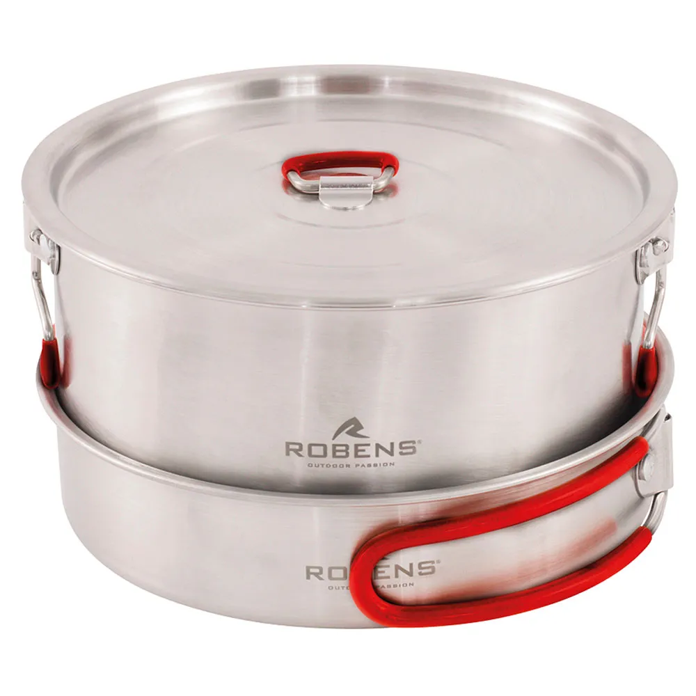 Robens Sierra Steel L Kochtopfset, Silver, One Size Robens Sierra Steel L Kochtopfset, Silver, One Size