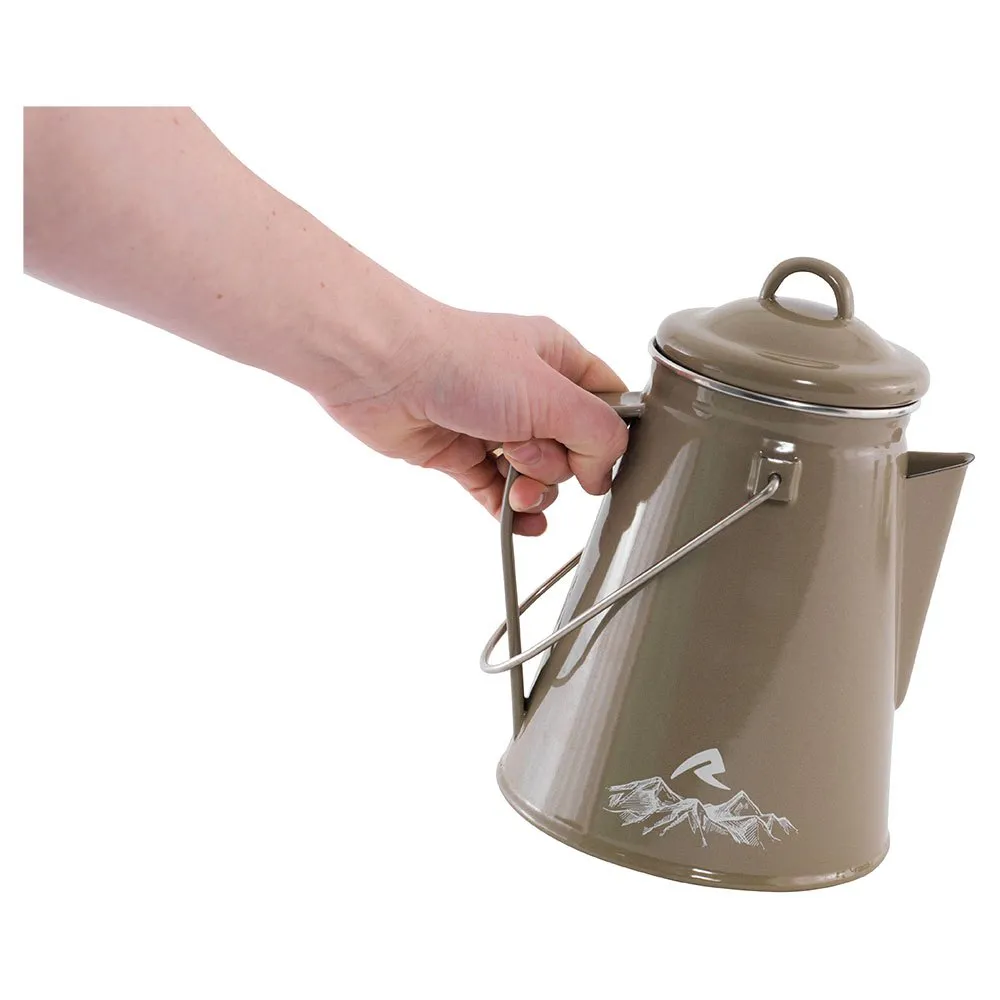 Robens Tongass Enamel 2.1l Wasserkocher, Khaki, One Size Robens Tongass Enamel 2.1l Wasserkocher, Khaki, One Size