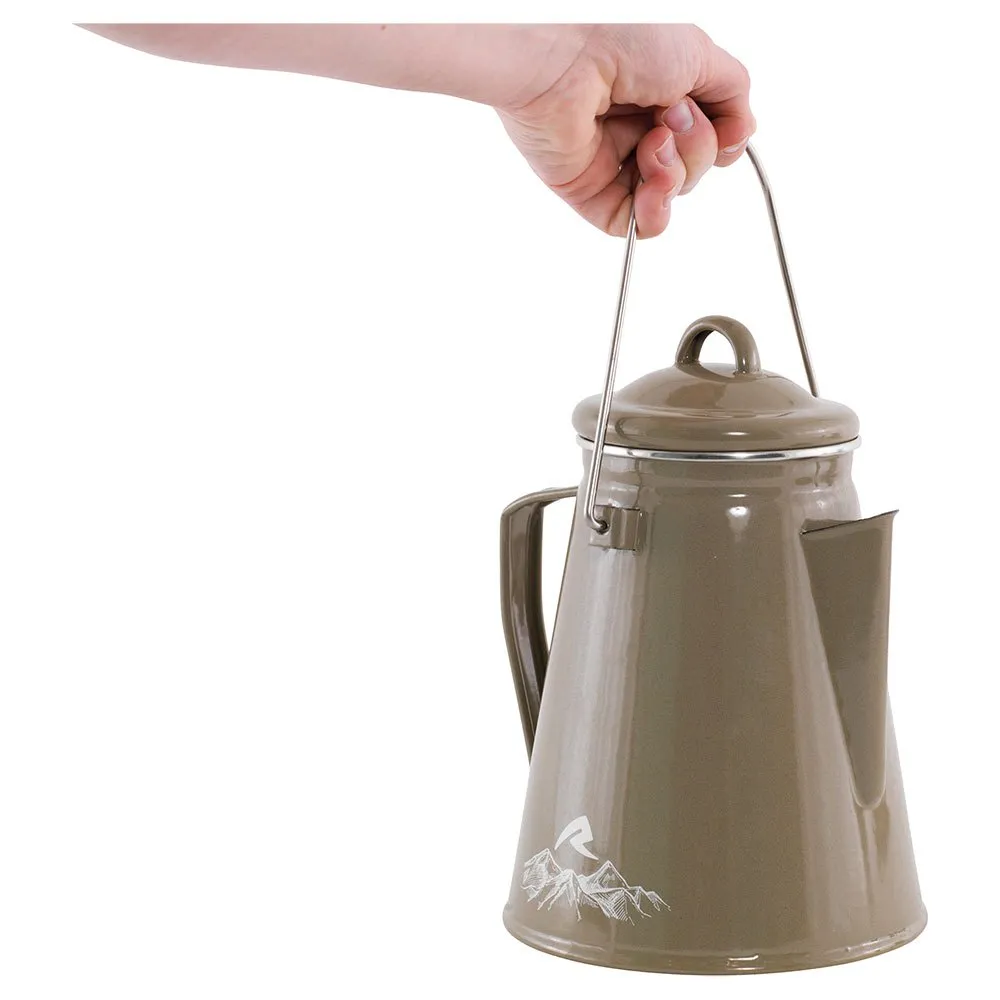 Robens Tongass Enamel 2.1l Wasserkocher, Khaki, One Size Robens Tongass Enamel 2.1l Wasserkocher, Khaki, One Size