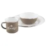 Robens Tongass Single Enamel Besteckset, Khaki, One Size