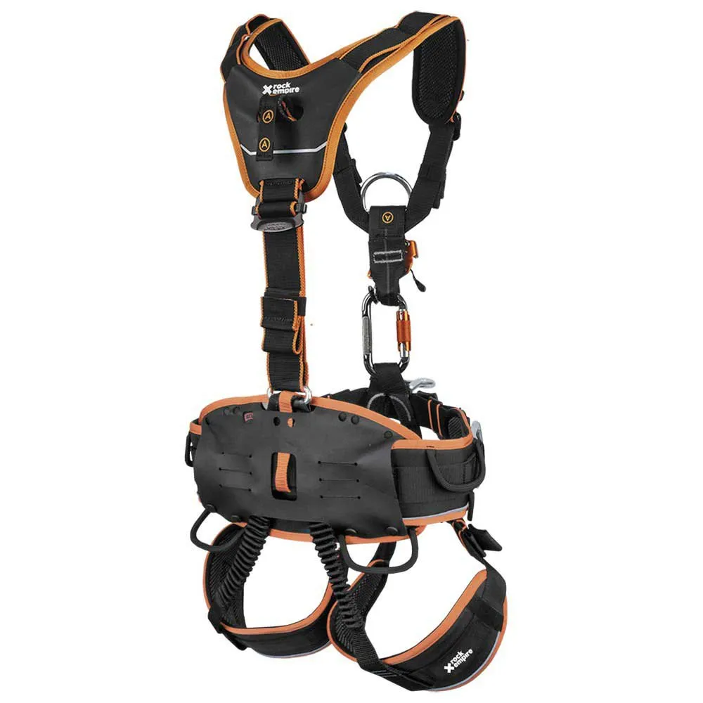 Rock Empire Master Up Al Lock Kompletter Gurtzeug, Black / orange, One Size Rock Empire Master Up Al Lock Kompletter Gurtzeug, Black / orange, One Size
