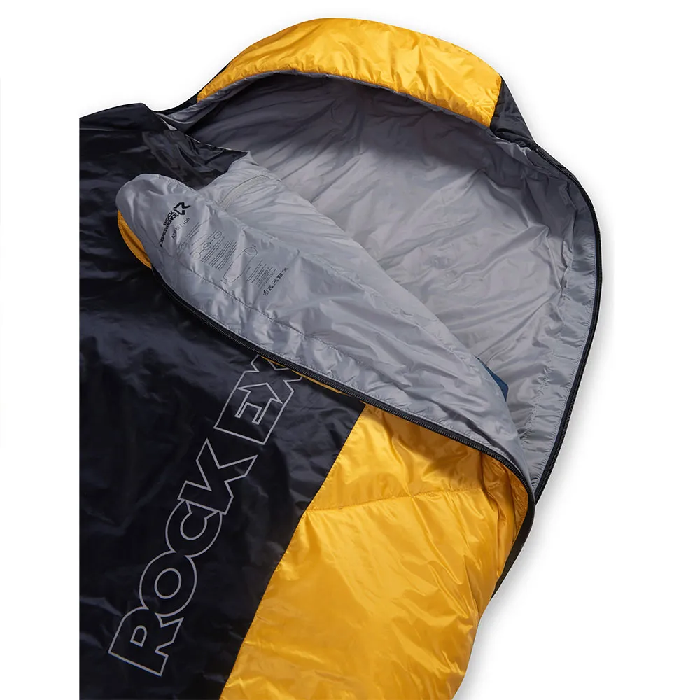 Rock Experience Air Net 100 Schlafsack, Caviar / old gold, Left Zipper Rock Experience Air Net 100 Schlafsack, Caviar / old gold, Left Zipper