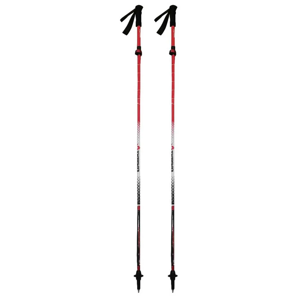 Rock Experience Alu Z Fly Stöcke, Bright white / chinese red, 115-135cm Rock Experience Alu Z Fly Stöcke, Bright white / chinese red, 115-135cm
