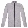 Rock Experience Berna M Mock Neck Fleece Mit Durchgehendem Reißverschluss, Grey melange