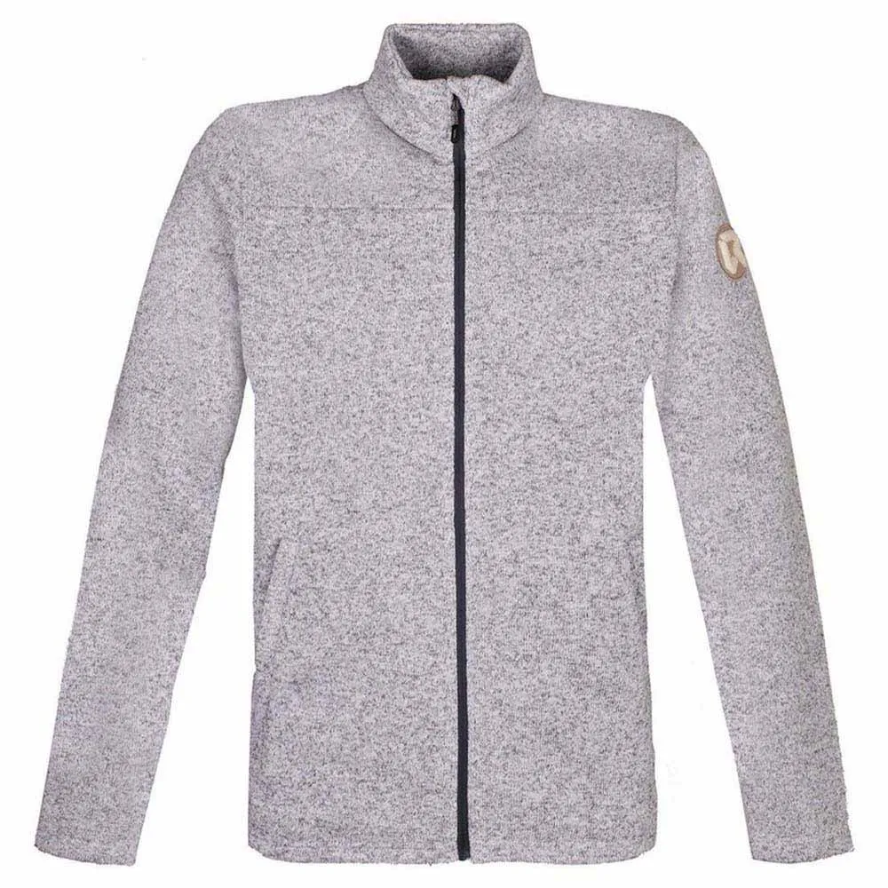Rock Experience Berna M Mock Neck Fleece Mit Durchgehendem Reißverschluss, Grey melange Rock Experience Berna M Mock Neck Fleece Mit Durchgehendem Reißverschluss, Grey melange