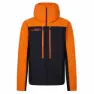 Persimmon orange / caviar