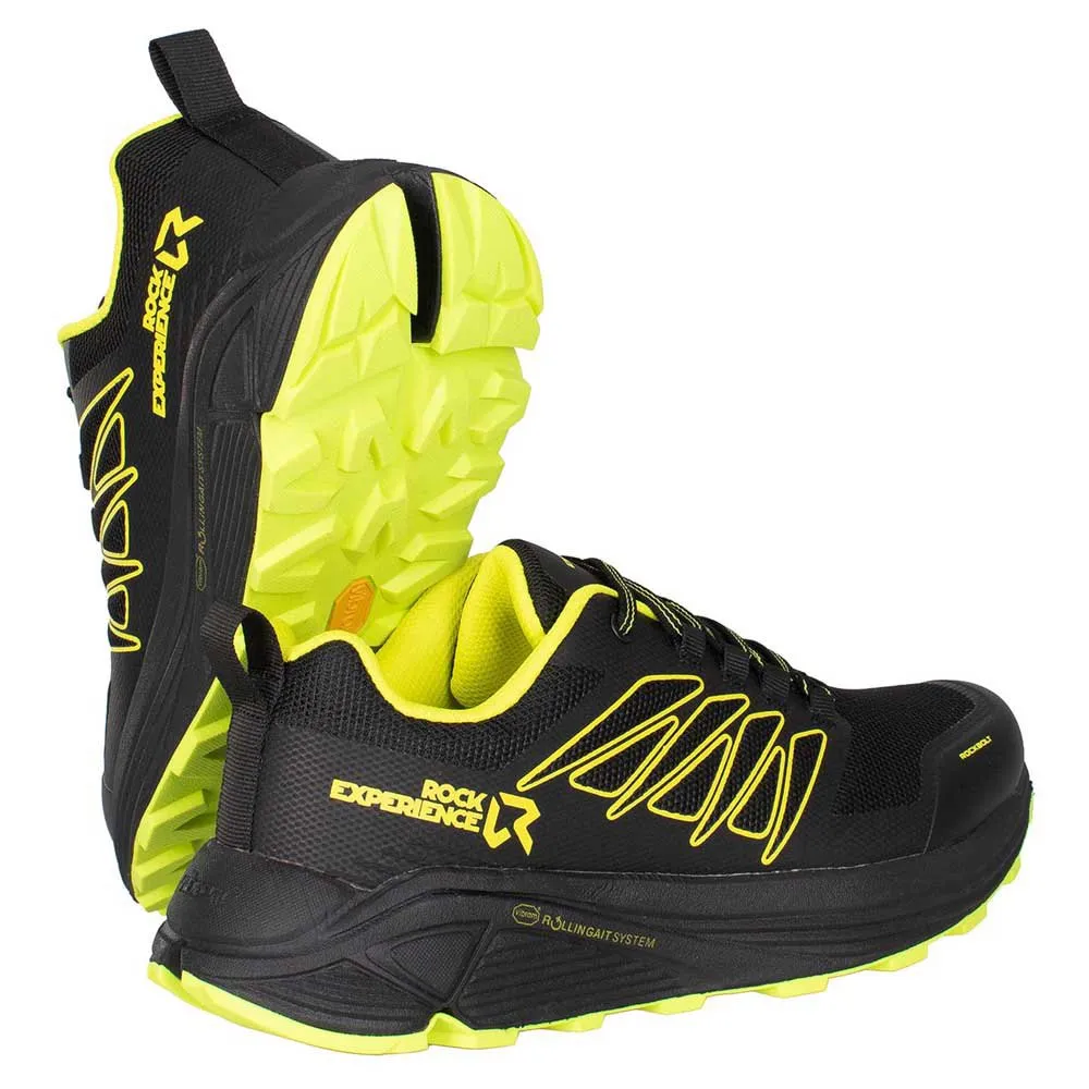 Rock Experience Rockbolt Trailrunning-schuhe male, Ebony / safety yellow Rock Experience Rockbolt Trailrunning-schuhe male, Ebony / safety yellow