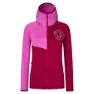 Rock Experience Zebra Fleece Mit Durchgehendem Reißverschluss, Cherries jubilee / super pink