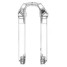 Rock Shox 27´´ 15x110 Mm Boost™ Lyrik Select/select Plus D1+ 2023+ Gabel Senkt Sich, Difussion black, One Size