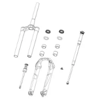 Rock Shox 27/29 Ultimate 38 Mm D1+ 2024+ Boxxer Electric Red Aufkleberset Rock Shox 27/29 Ultimate 38 Mm D1+ 2024+ Boxxer Electric Red Aufkleberset