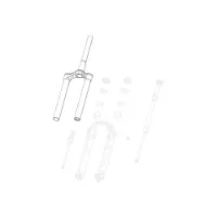 Rock Shox 30 Tk A1/rl A1/judy Tk/rl A1 Plus Solo Air 46 Offset Gold Gabel Mit Kronen-/lenk-/oberrohr-baugruppe