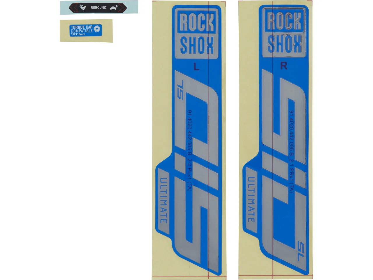 Rock Shox Aufklebersatz für SID SL Ultimate Modell 2021 Rock Shox Aufklebersatz für SID SL Ultimate Modell 2021