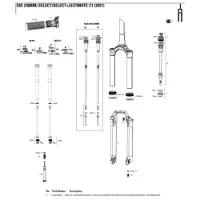 Rock Shox Brücke Und Stäbe Sid Sl/ultimate 44 Versatz 35 Mm Rock Shox Brücke Und Stäbe Sid Sl/ultimate 44 Versatz 35 Mm