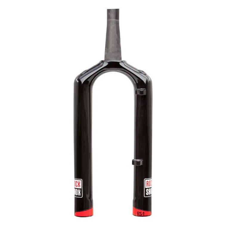 Rock Shox Carbon Fiber Upper Rs1 Solo Air Gabel Mit Kronen-/lenk-/oberrohr-baugruppe, Black, 29"