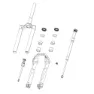 Rock Shox Crown Charger 3.1 Rc2 Lyrik Select+/ult D1+ 2023+/pike Select+/ult C1+ 2023+/zeb Select+/ultimate A2+ 2023+ Knauf-set, Multicolor, One Size