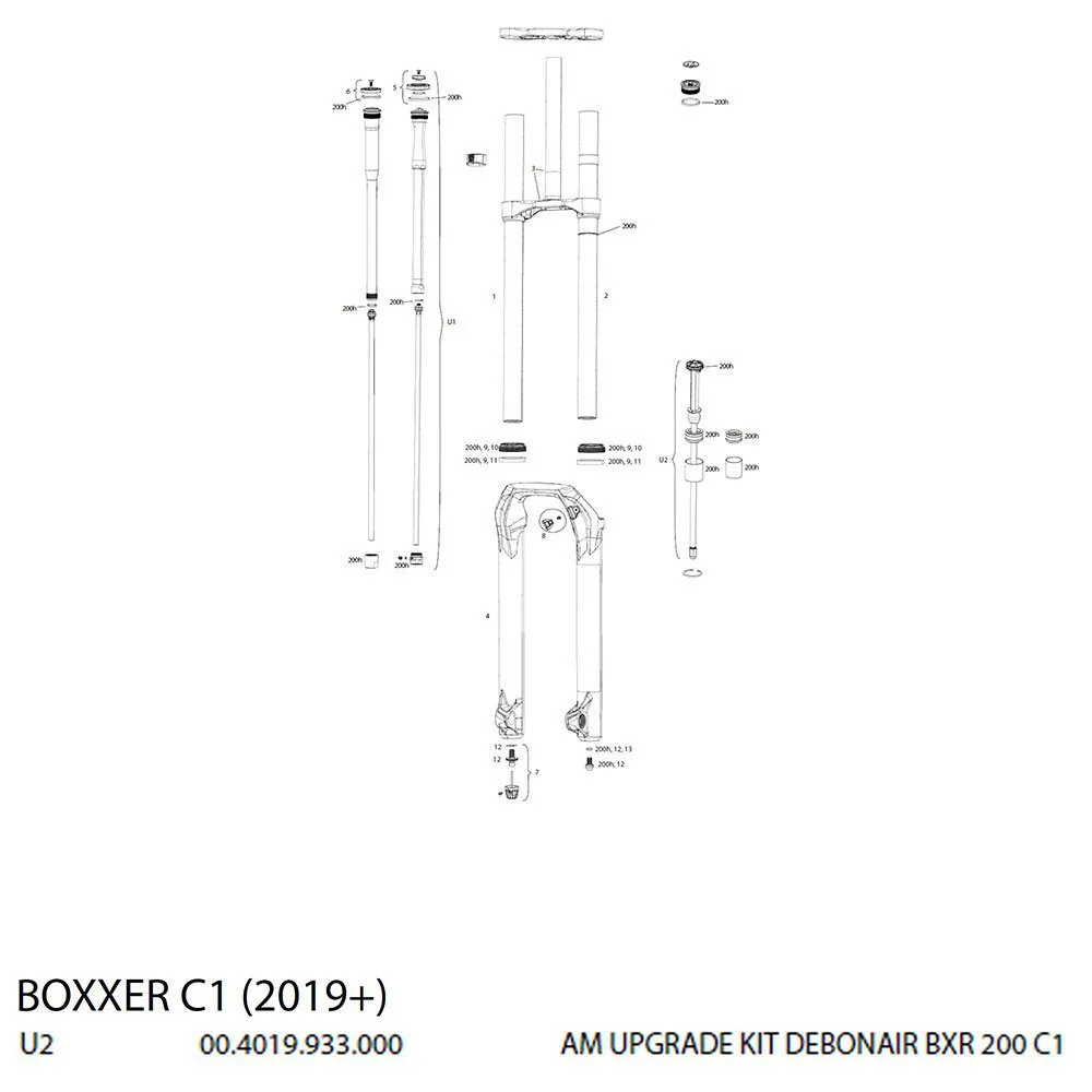 Rock Shox Debonair Boxxer Kit Patrone Rock Shox Debonair Boxxer Kit Patrone