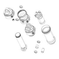 Rock Shox Deluxe/super Deluxe Corp Ifp Bearning Eyelet Kit Mit Hinterem Stoßdämpfer Rock Shox Deluxe/super Deluxe Corp Ifp Bearning Eyelet Kit Mit Hinterem Stoßdämpfer