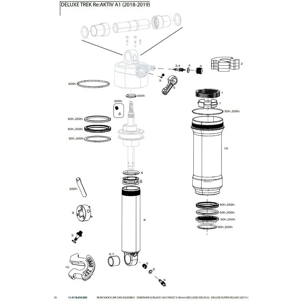 Rock Shox Deluxe/super Deluxe Debonair Stoßdämpfer Rock Shox Deluxe/super Deluxe Debonair Stoßdämpfer
