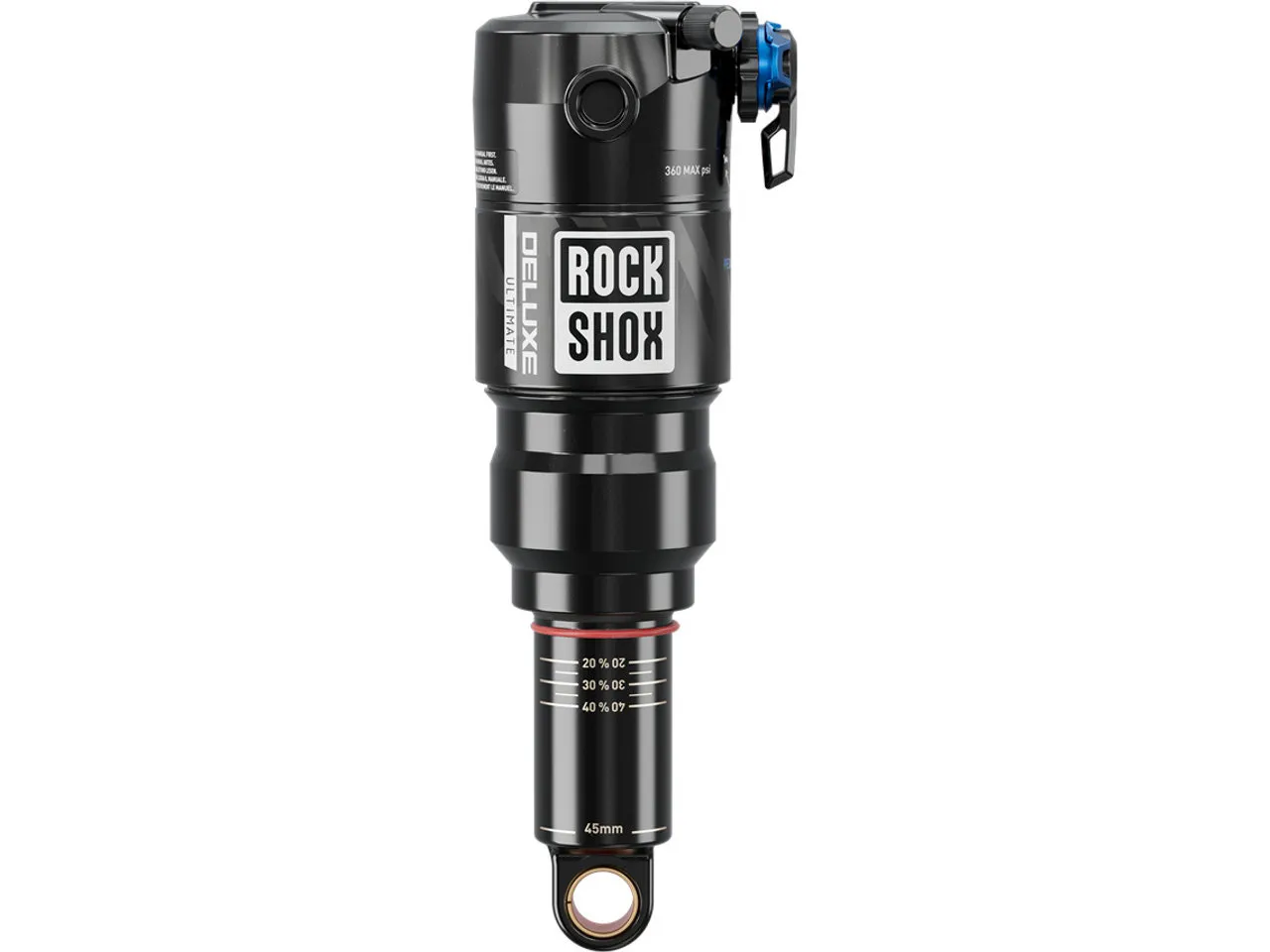 Rock Shox Deluxe Ultimate RCT DebonAir Trunnion Dämpfer Modelljahr 2025, Schwarz Rock Shox Deluxe Ultimate RCT DebonAir Trunnion Dämpfer Modelljahr 2025, Schwarz