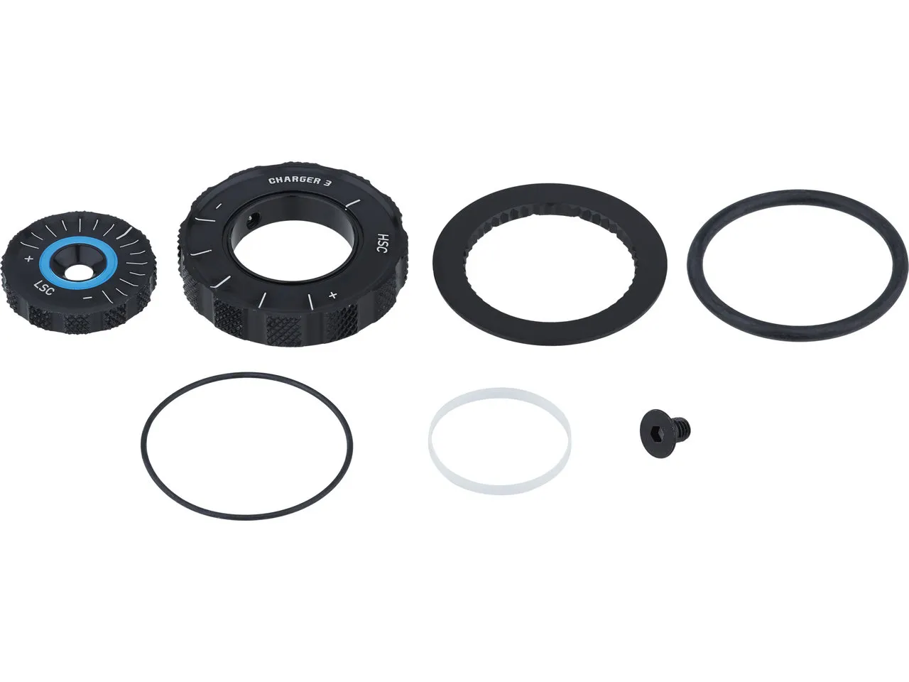 Rock Shox Druckstufeneinstellring für ZEB A2+ Select+ / Ultimate, Silver, One Size