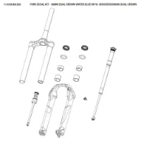 Rock Shox Dual Crown Aufkleberset