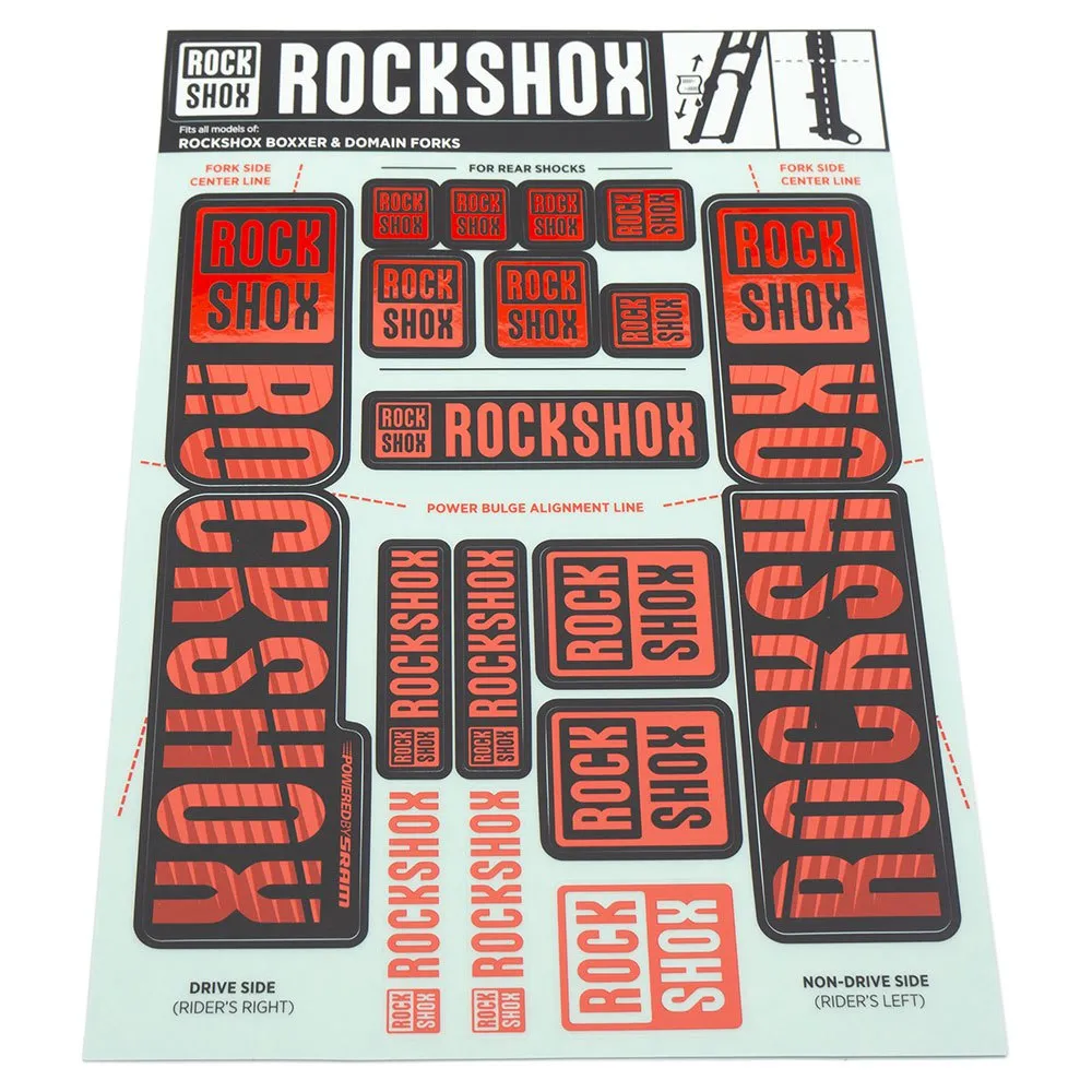 Rock Shox Dual Crown Aufkleberset Rock Shox Dual Crown Aufkleberset