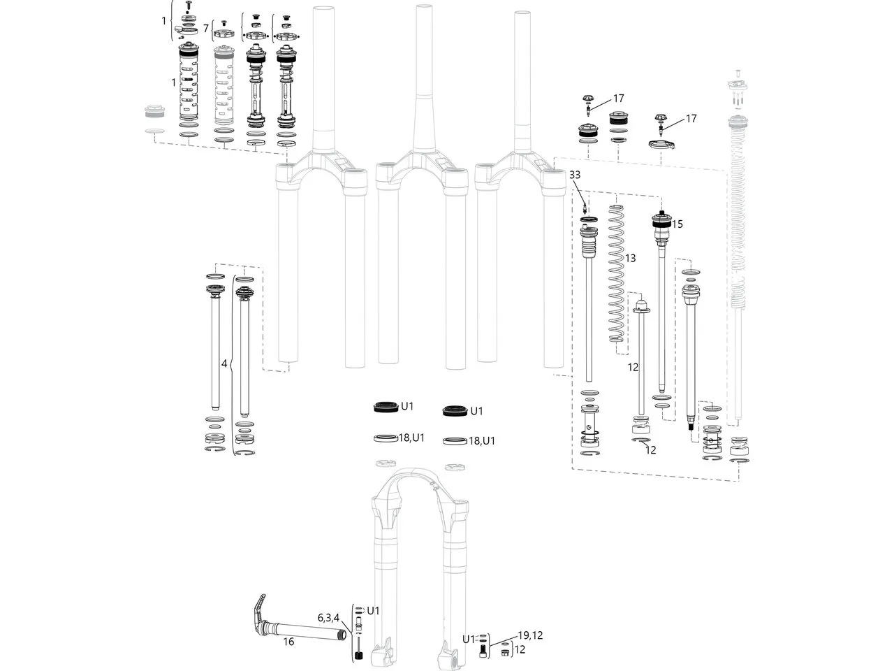 Rock Shox Ersatzteile Lyrik (A1-A2 / 2010-2016), schwarz/20 x 110mm/2.0mm/165mm Rock Shox Ersatzteile Lyrik (A1-A2 / 2010-2016), schwarz/20 x 110mm/2.0mm/165mm