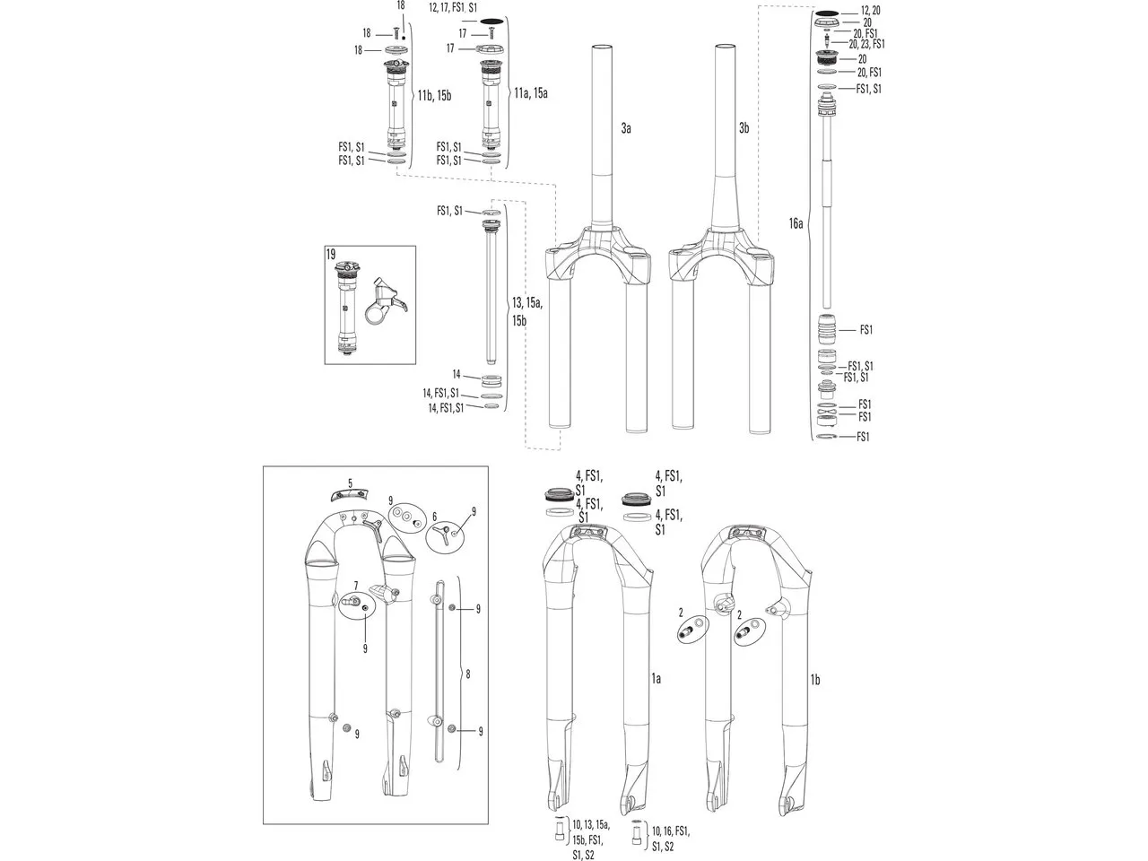Rock Shox Ersatzteile Paragon Gold (A1 / 2015-2016), One_size 1 Rock Shox Ersatzteile Paragon Gold (A1 / 2015-2016), One_size 1